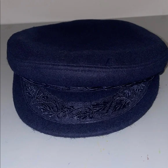 Authentic Greek Fisherman’s Cap navy blue 56-7 New - Picture 9 of 10